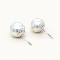 South Sea Pearl Stud Earrings - White Gold