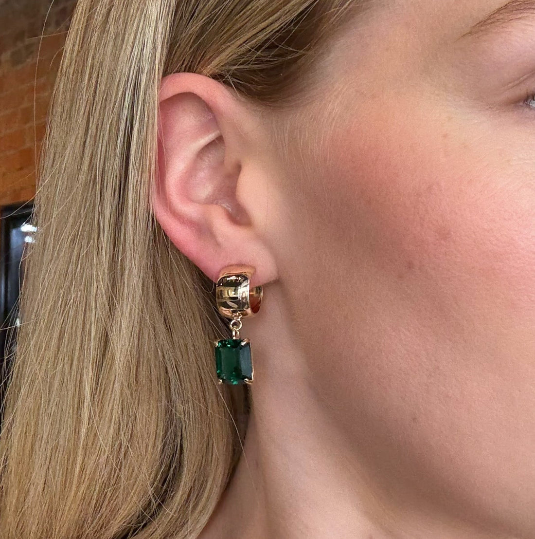 Emerald Drop Earrings