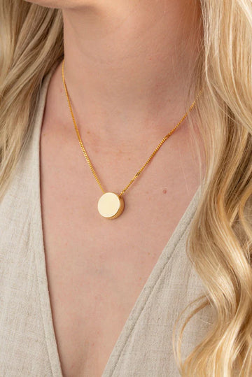 Memorial Ashes Pendant - Round