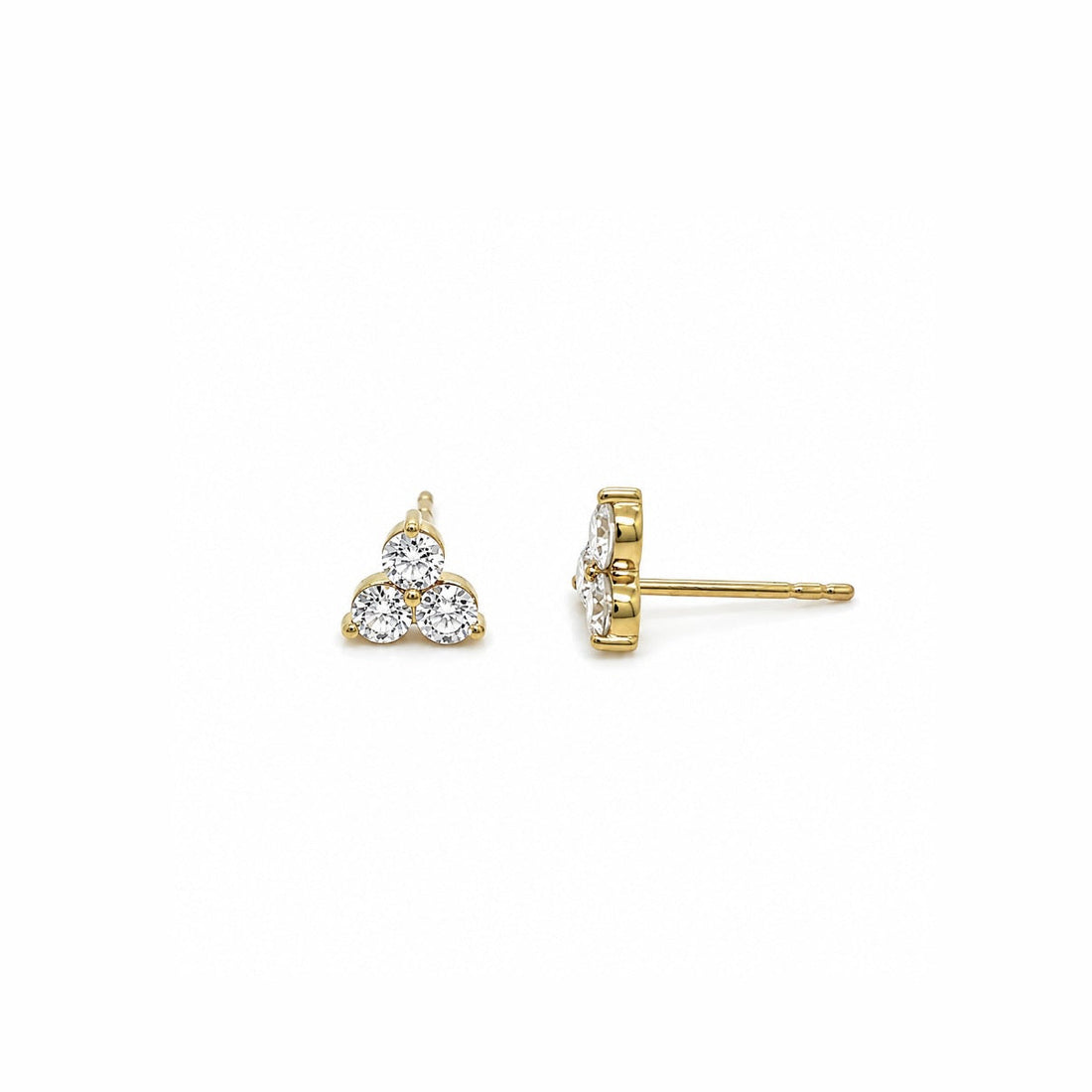 Soma Lab Diamond Studs - Yellow Gold