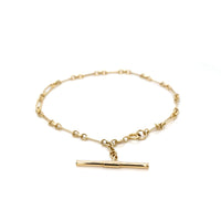 Faye Bar Paperclip Bracelet - Gold