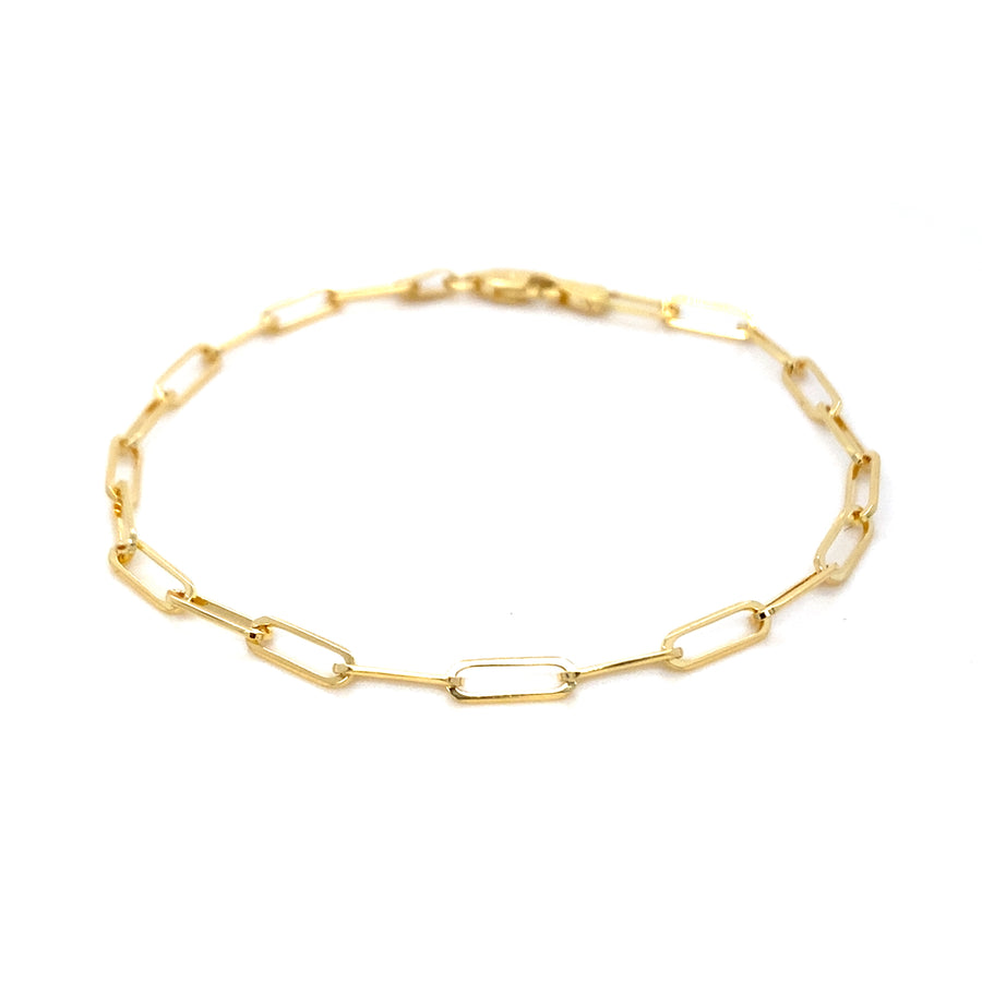 Bella Paperclip Bracelet - Gold