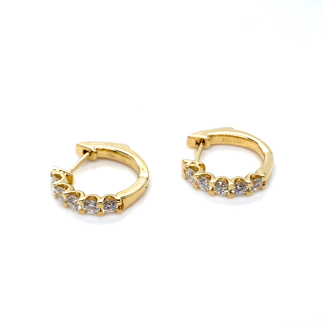 Polly Lab Diamond Hoops