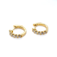 Polly Lab Diamond Hoops