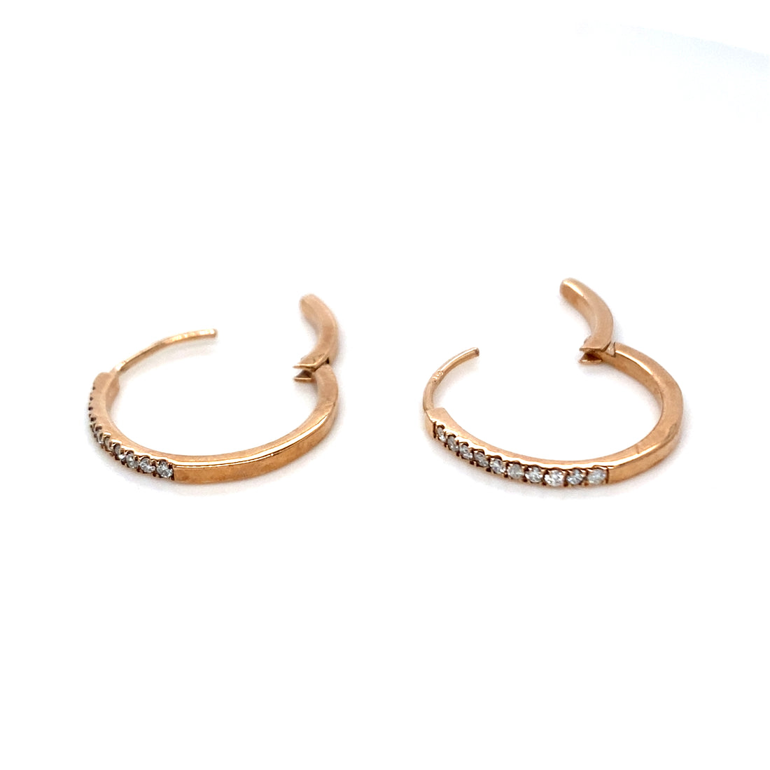 Kai Diamond Rose Gold Hoops