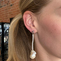 Misty Pearl Drop Earrings