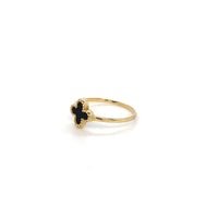 Onyx Clover Ring