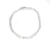 Bella Paperclip Bracelet - Silver