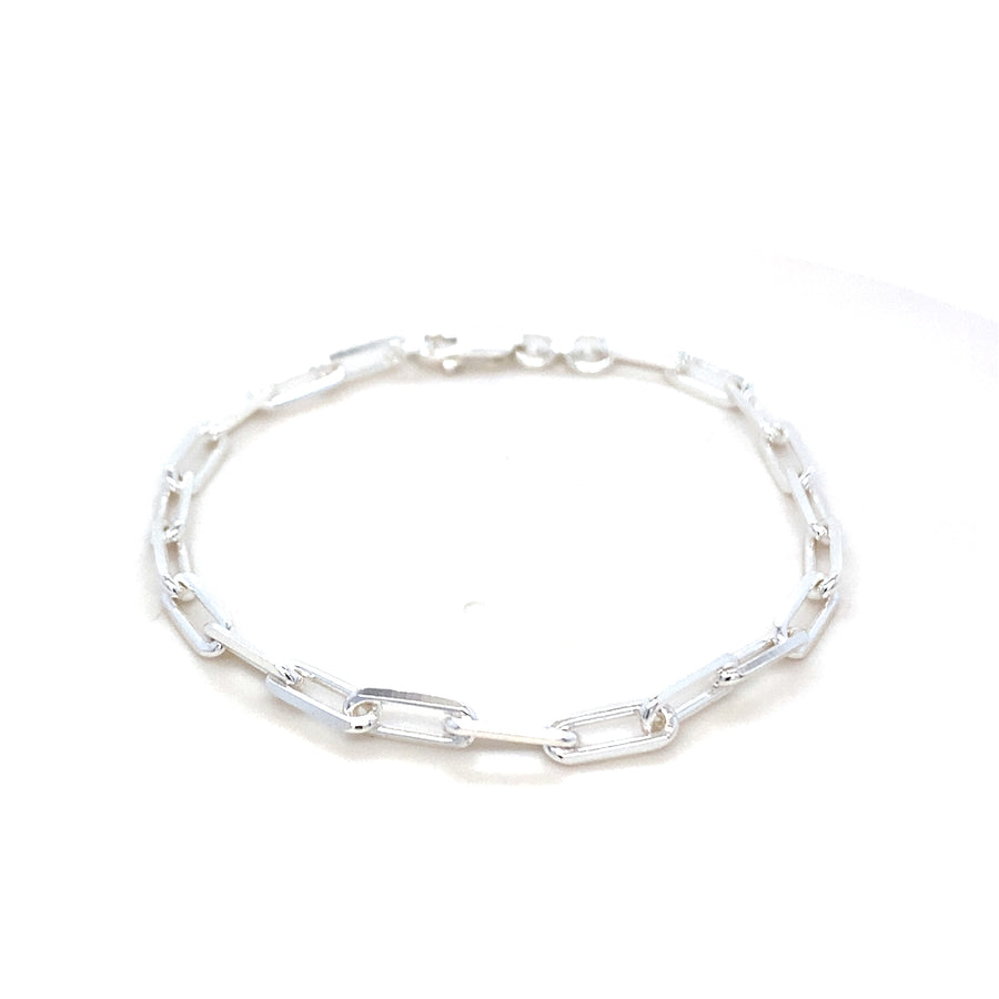 Bella Paperclip Bracelet - Silver