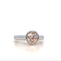 Pink Diamond Bezel Ring