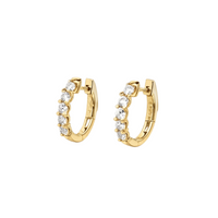 Polly Lab Diamond Hoops