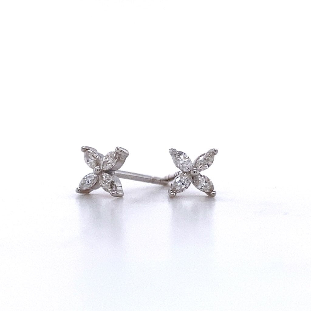 Marquise Diamond Studs