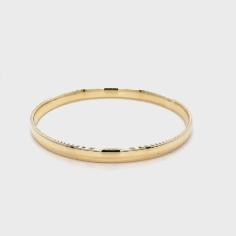 Thick Oval Bangle