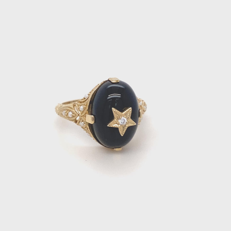 Cosmos Onyx Ring