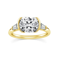 Amos Cushion Cut Diamond Ring - Gold