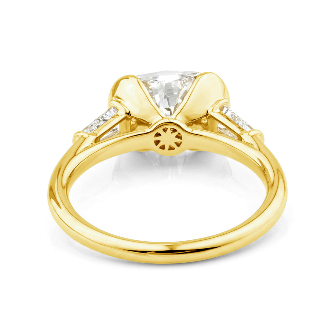 Amos Cushion Cut Diamond Ring - Gold